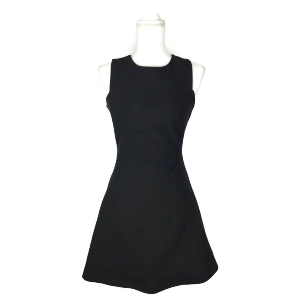 Zara black skater dress fit and flare